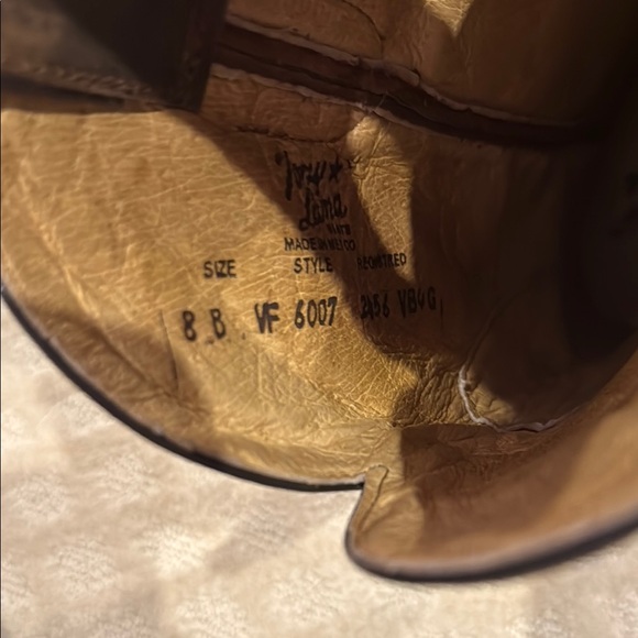 Tony Lama Brown Western Cowboy Boots size 8 - Picture 7 of 9